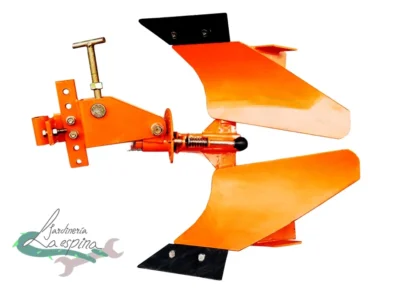 Arado de vertedera ANOVA MTC720-200 con doble pala giratoria para motocultor