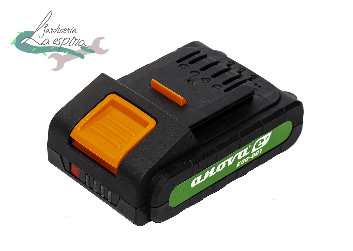 Batería 20V ANOVA E+ E20-001 de 2,5 Ah con indicador LED de carga