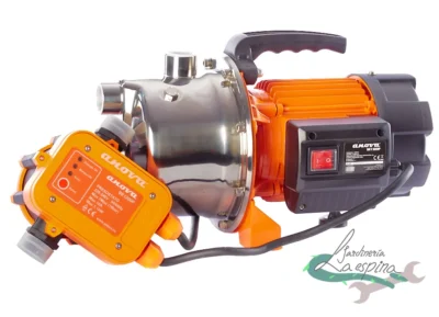 Bomba de agua eléctrica ANOVA BE1200P con regulador Press Control montado en la salida