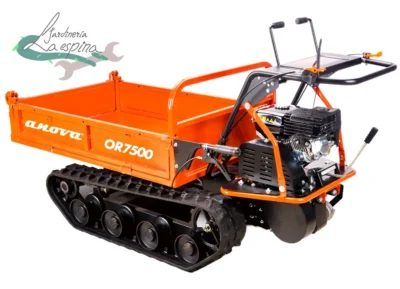 Minidumper de orugas ANOVA OR7500 con caja de volcado hidráulico y balderas abatibles