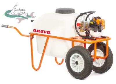Carretilla sulfatadora ANOVA PC100-2 de dos ruedas con depósito de 100 litros y motor de gasolina