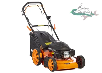 Cortacésped de gasolina ANOVA CC246T de 46 cm con chasis de acero y recogedor