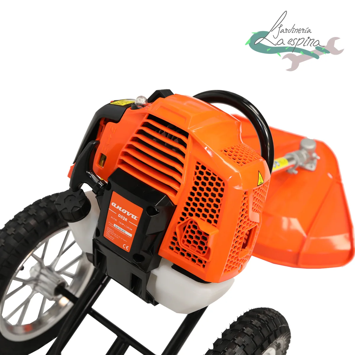 Desbrozadora con ruedas ANOVA D52R de 51,7 cc con cabezal de hilo y manillar plegable - vista 3