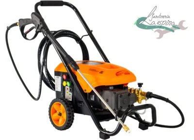 Hidrolimpiadora autoaspirante ANOVA H2200 con ruedas, manguera trenzada y pistola de acero