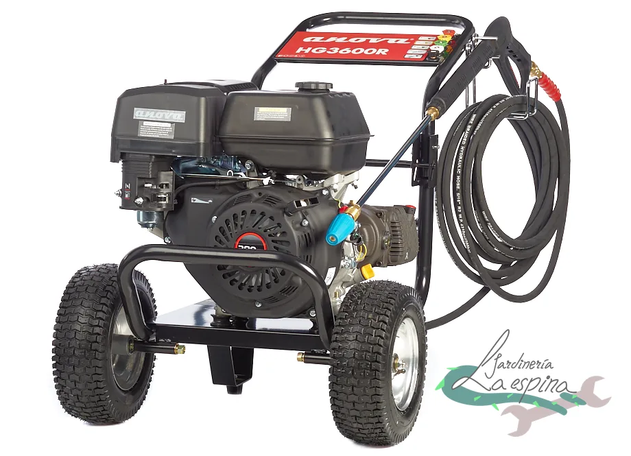 Hidrolimpiadora de gasolina ANOVA HG3600R con motor de 13 HP en bastidor con ruedas