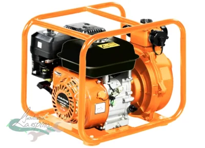Motobomba doble turbina ANOVA BA4C20T de gasolina con tres salidas de agua