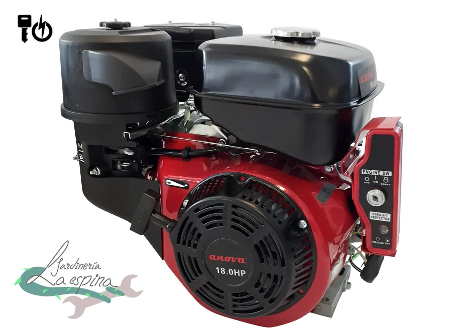 Motor de gasolina 4 tiempos OHV ANOVA MA460 de 18 HP y 459 cc