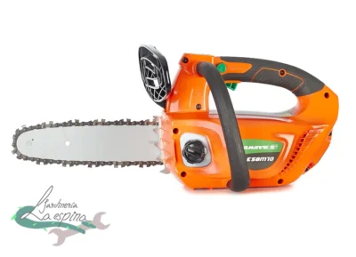 Motosierra de batería 58V ANOVA E-Plus E58M10 con espada Oregon de 25 cm y arnés de cintura
