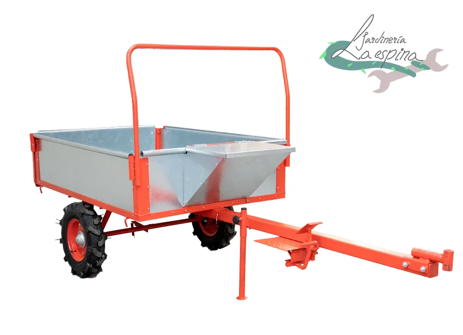 Remolque de transporte ANOVA MC500-120 con caja de carga para motoazada