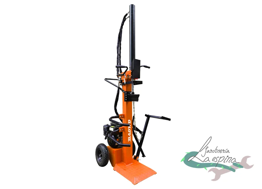 Rompedora de leña de gasolina ANOVA RLT15G100 vertical de 15 toneladas con ruedas y cuña